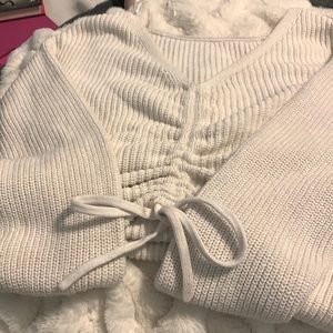 holister adjustable cinch sweater